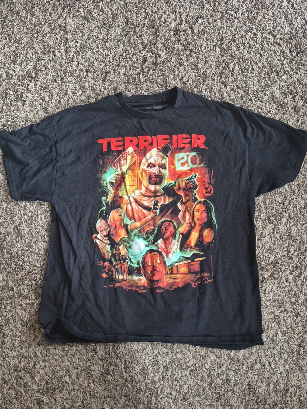 Terrifier Graphic Tee - Black Horror Short Sleeve Shirt